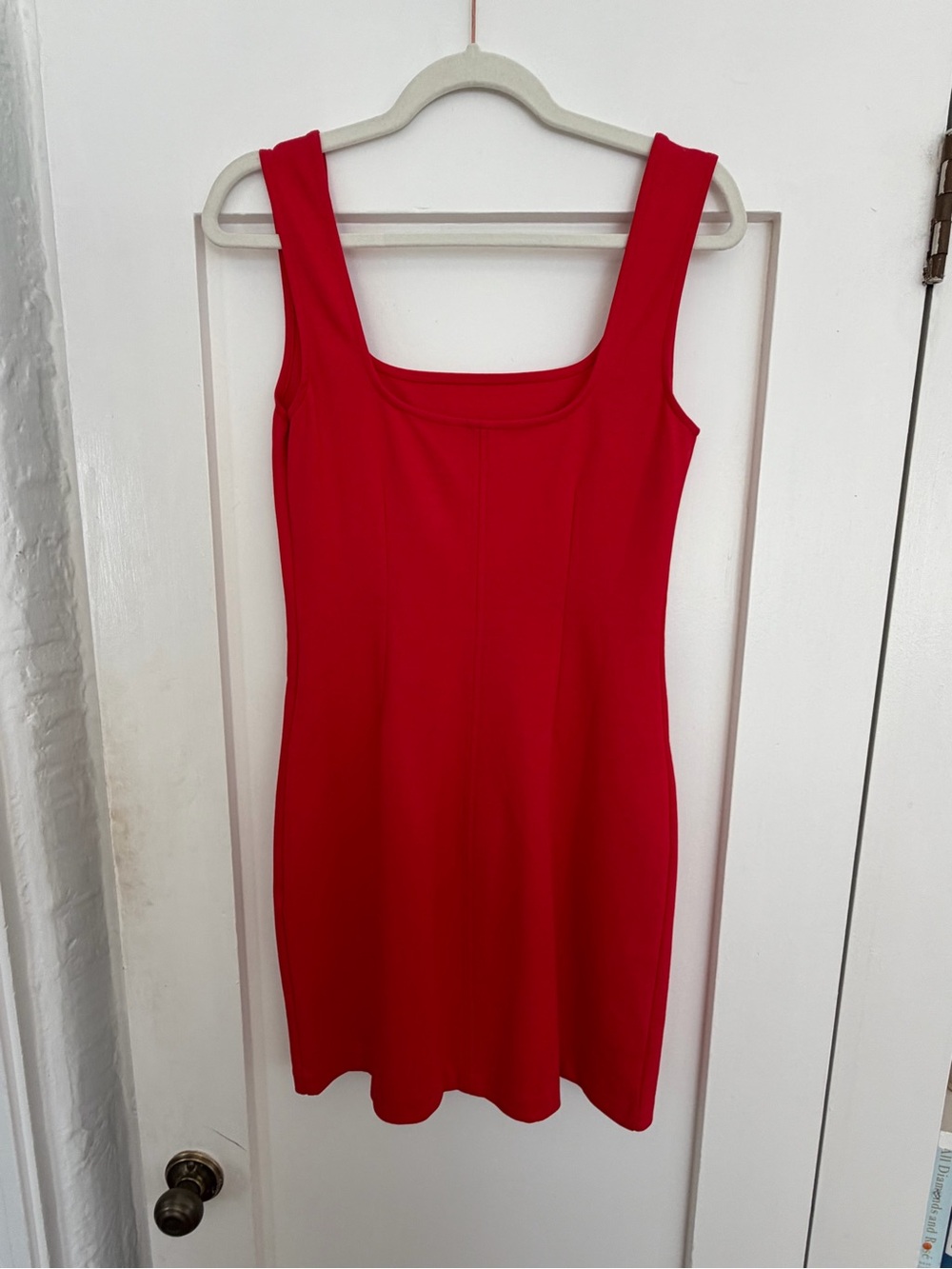 Everlane Red Scoop Neck Sleeveless Dress